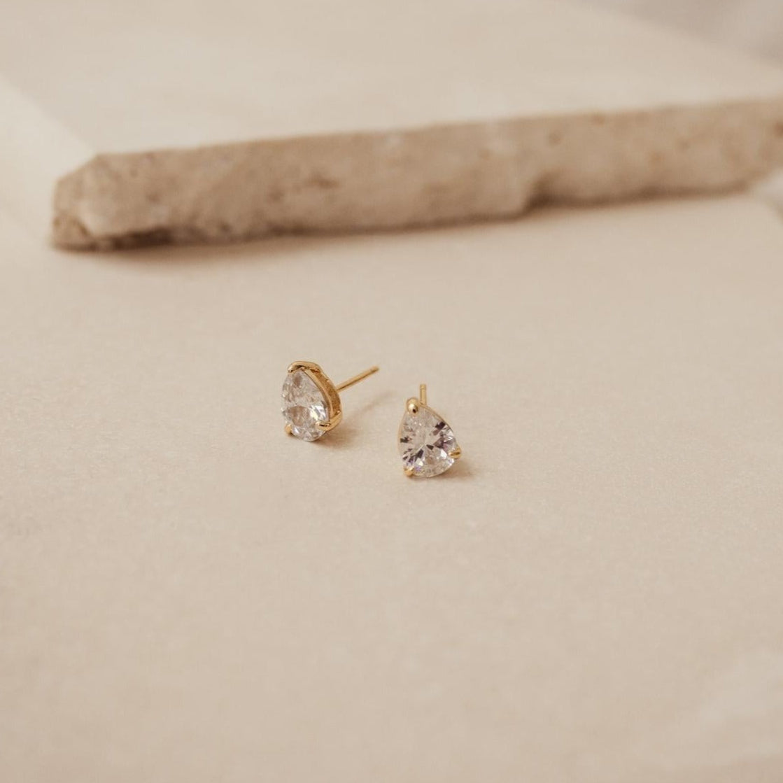 Pear Diamond Studs